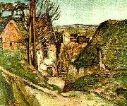 Paul Cezanne den hangdes hus France oil painting artist